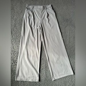 Halara Flex™ DayStretch High Waisted Pocket Straight Leg Work Pants Gray Medium